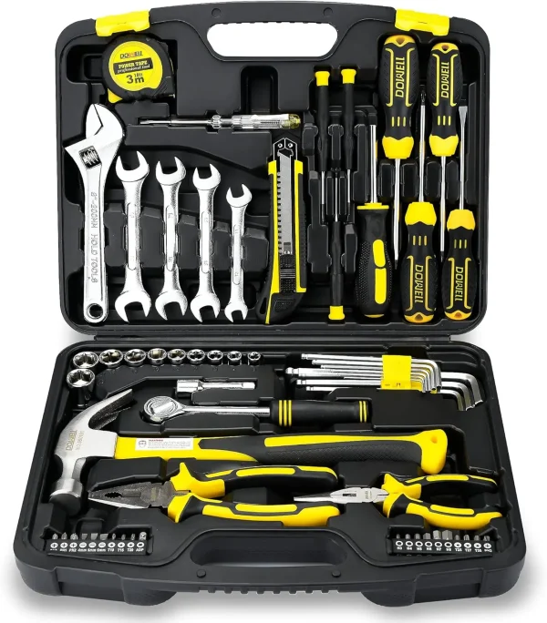 NSOUR 61-Piece Tool Set Kit Mechanic Tool Set Socket Wrench Set Auto Repair Household Repair Hand