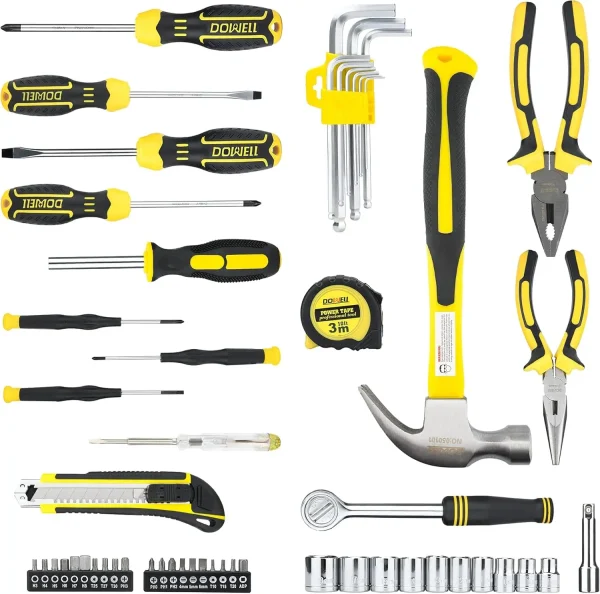 NSOUR 61-Piece Tool Set Kit Mechanic Tool Set Socket Wrench Set Auto Repair Household Repair Hand - Image 2