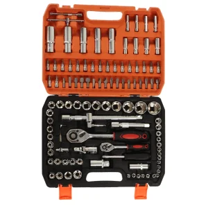 Mechanical Repair Tools Socket Assortment Kit Ratchet and Hex Wrenches Screwdriver Bits Socket Set